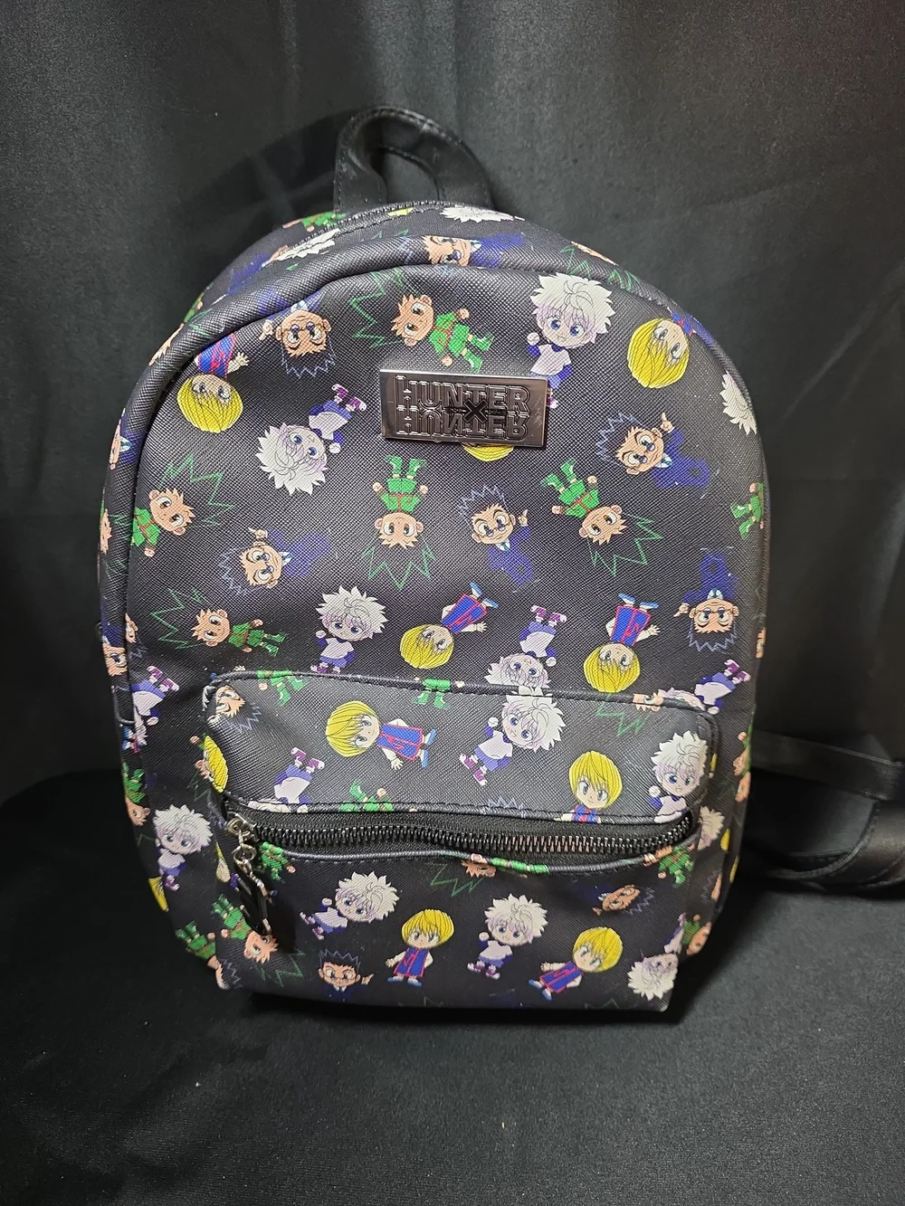 Hunter x Hunter Black Character Print Mini Backpack
